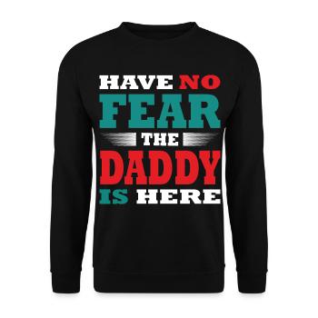 N’ayez pas peur que le papa soit là Tenue - Sweat-shirt Unisexe - noir - Devant - Alina (178cm) & Michal (187cm)