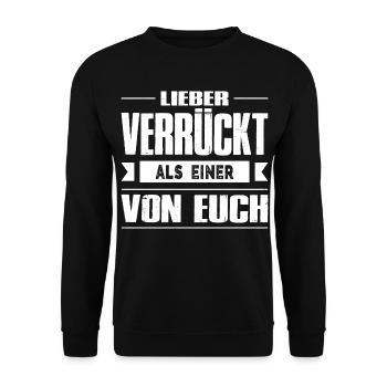 Lustiges Geschenk Frauen Männer Freund - Unisex Pullover - Schwarz - Vorne - Alina (178cm) & Michal (187cm)