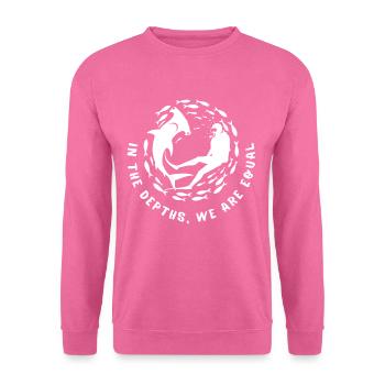 Dans les profondeurs, nous sommes égaux - Sweat-shirt Unisexe - rose - Devant