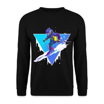 Ski - Sweat-shirt Unisexe - noir - Devant - Alina (178cm) & Michal (187cm)