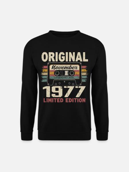 November 1977 Gift November 1977 - Unisex Sweatshirt - black
