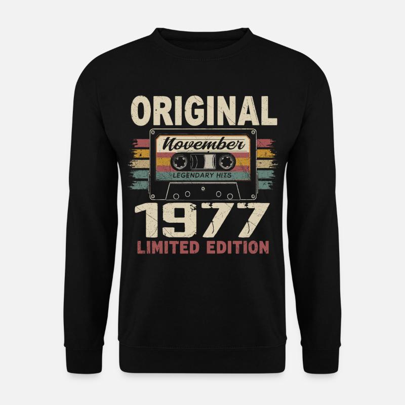 November 1977 Gift November 1977 - Unisex Sweatshirt - black