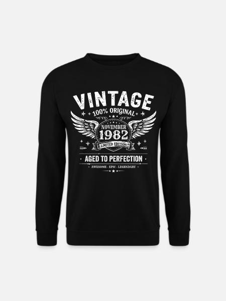 43 Years Anniversary | Birthday November 1982 - Unisex Sweatshirt - black