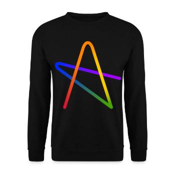 Rainbow A Star Gift - Unisex Sweatshirt - black - Front - Alina (178cm) & Michal (187cm)