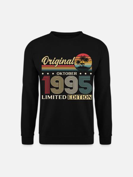 30th Birthday Original October 1995 - Unisex Sweatshirt - black