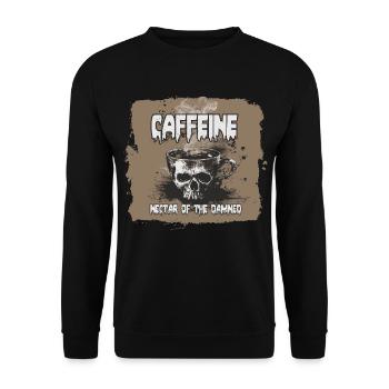 Coffee, Nectar of the Damned - Unisex Sweatshirt - black - Front - Alina (178cm) & Michal (187cm)