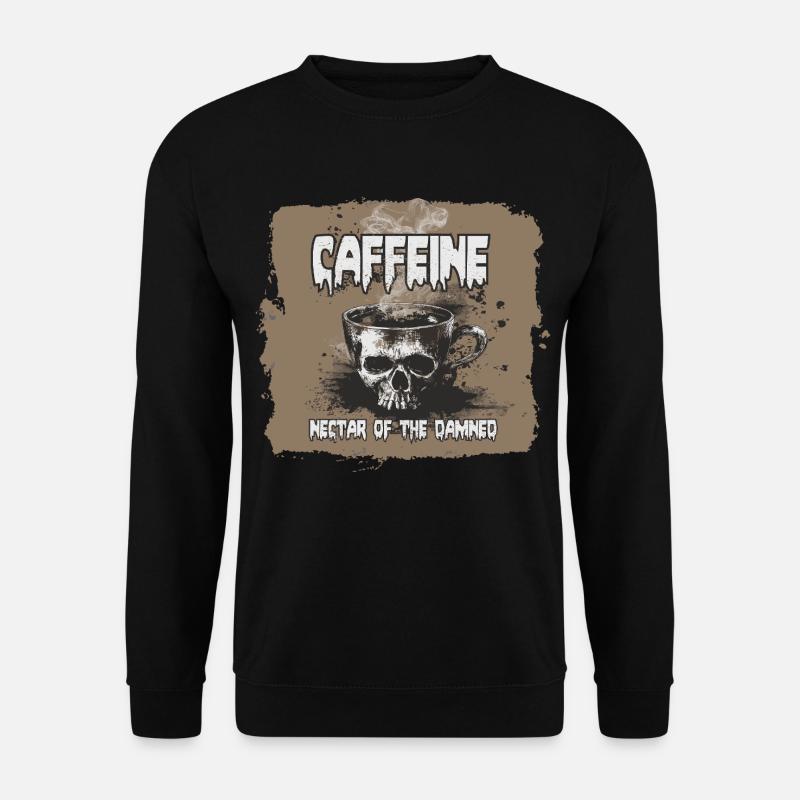 Kaffee, Nektar der Verdammten - Unisex Pullover - Schwarz