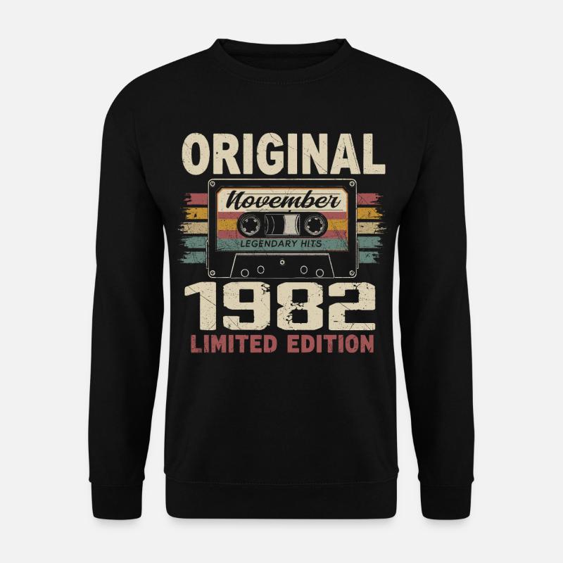 November 1982 Geschenk November 1982 - Unisex Pullover - Schwarz
