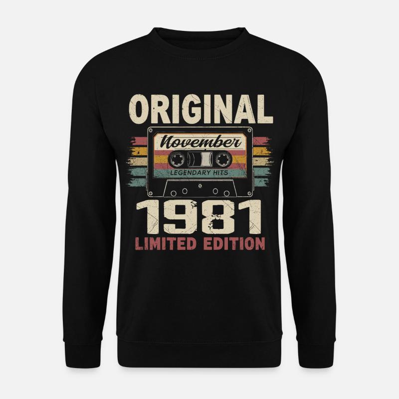 November 1981 Gift November 1981 - Unisex Sweatshirt - black