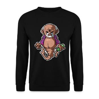 Genie in the bottle - Unisex Sweatshirt - black - Front - Alina (178cm) & Michal (187cm)