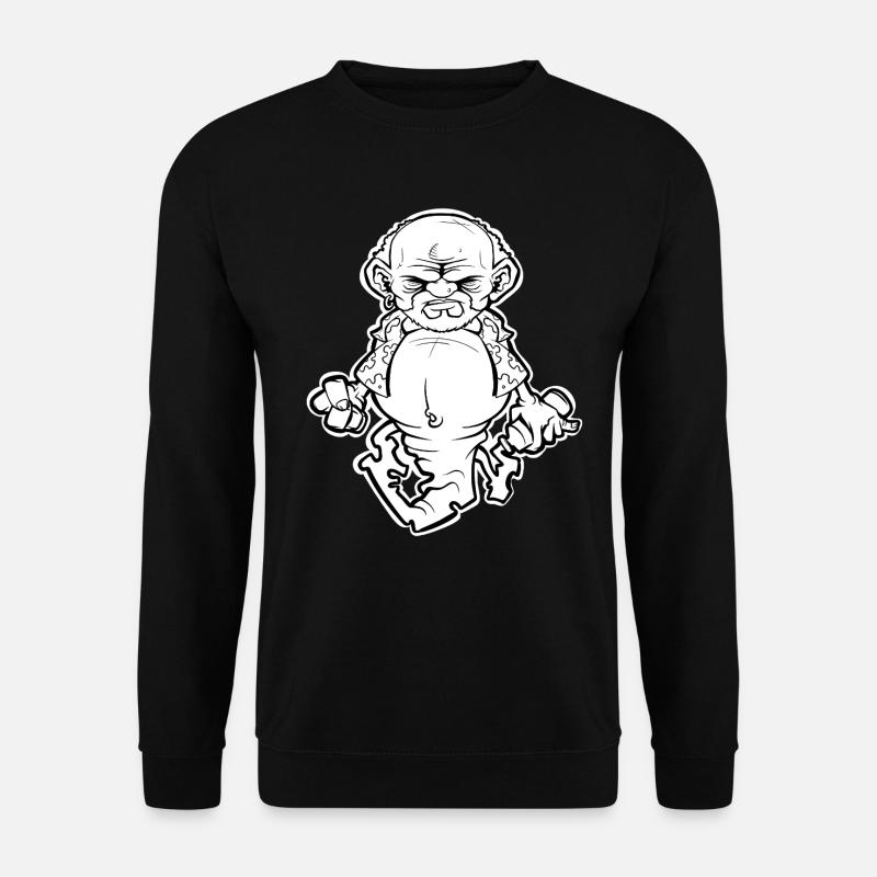 Dschinn in der Flasche - BW Version - Unisex Pullover - Schwarz