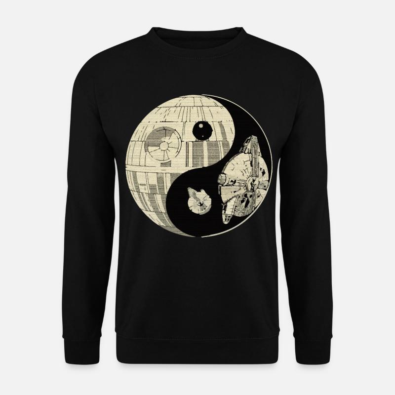 Galaktisches Yin Yang Weltraumduell - Unisex Pullover - Schwarz