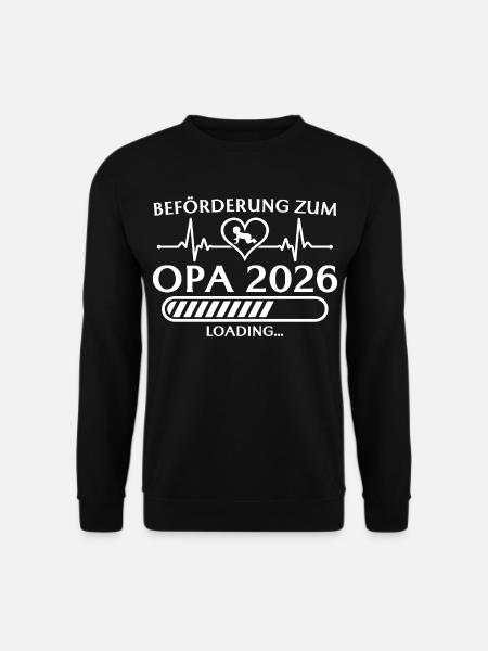 Beförderung zum Opa 2026 lädt - Unisex Pullover - Schwarz