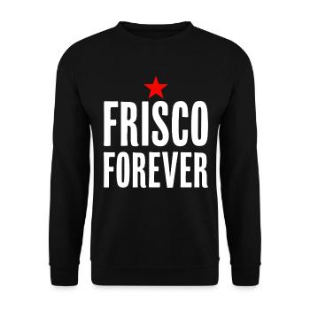 Frisco Forever San Francisco City Love - Sweat-shirt Unisexe - noir - Devant - Alina (178cm) & Michal (187cm)