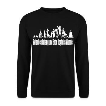 Diversité de la vie communautaire - Sweat-shirt Unisexe - noir - Devant - Alina (178cm) & Michal (187cm)