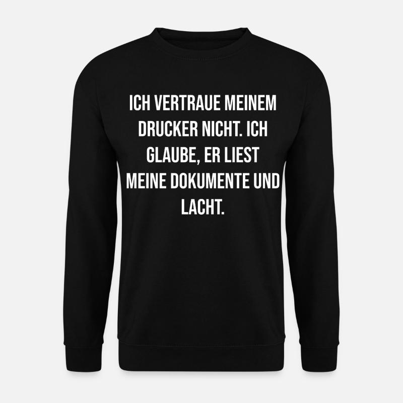 Scherzo dello stampatore – scherzo del documento - Felpa unisex - nero