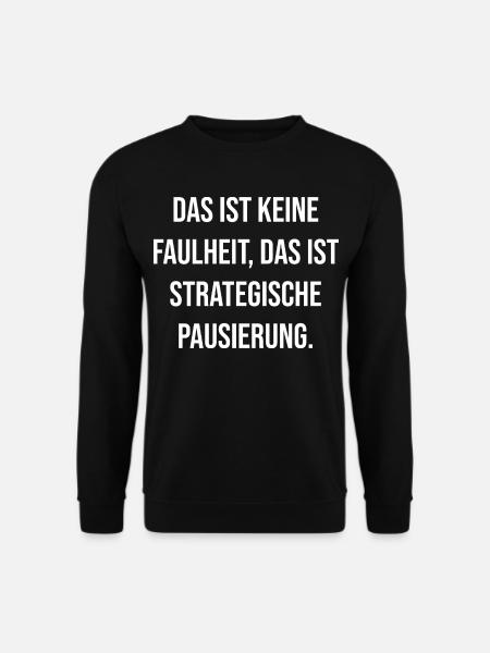 Strategic Break Typography - Unisex Sweatshirt - black