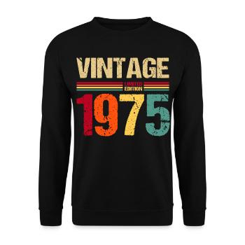 1975 Édition limitée - Sweat-shirt Unisexe - noir - Devant - Alina (178cm) & Michal (187cm)
