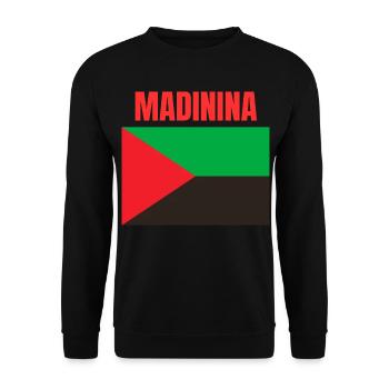 T-shirt Madinina drapeau Martinique - Sweat-shirt Unisexe - noir - Devant - Alina (178cm) & Michal (187cm)