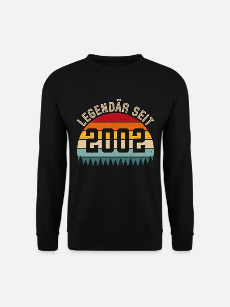 Legendary since 2002 – vintage 2002 - Unisex Sweatshirt - black