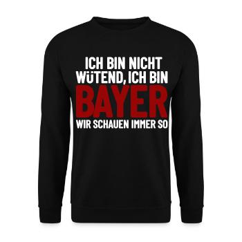 Je ne suis pas en colère, je suis Bavarois - Sweat-shirt Unisexe - noir - Devant - Alina (178cm) & Michal (187cm)