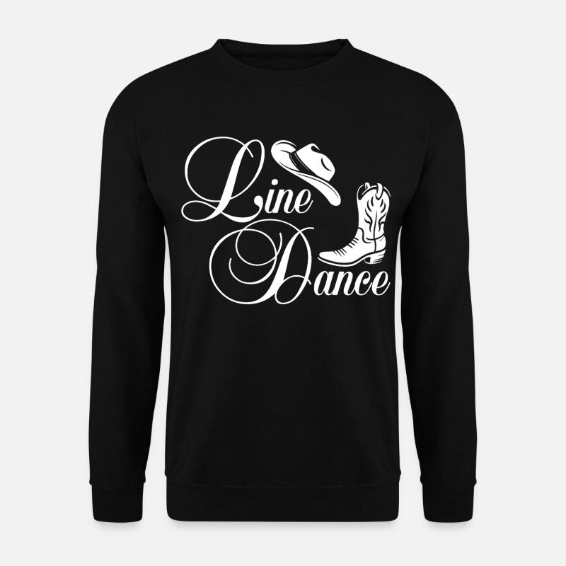 Line Dance Western Script - Unisex Pullover - Schwarz