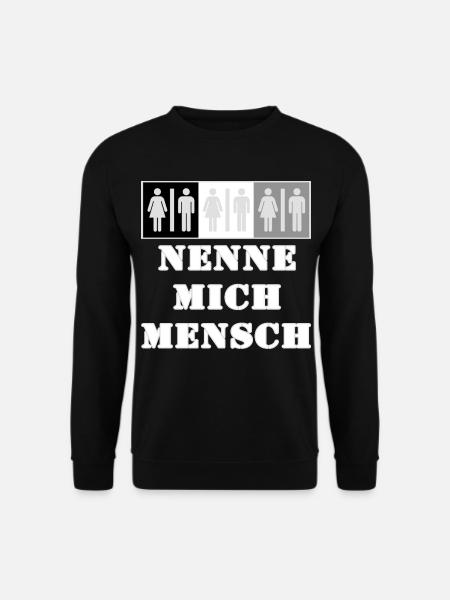 Call Me Human Boundary Sign - Unisex Sweatshirt - black