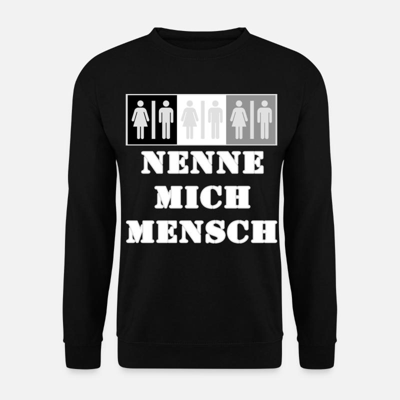 Call Me Human Boundary Sign - Unisex Sweatshirt - black
