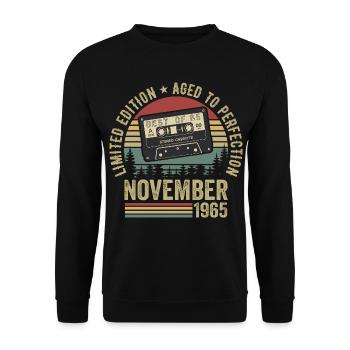 November 1965 - Unisex Sweatshirt - black - Front - Alina (178cm) & Michal (187cm)