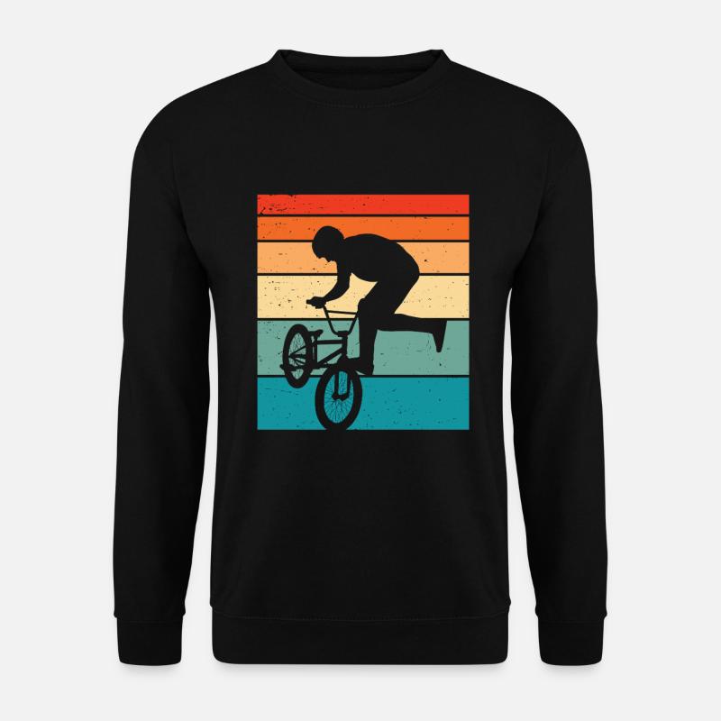Bmx Retro Bmx Fahrrad - Unisex Pullover - Schwarz