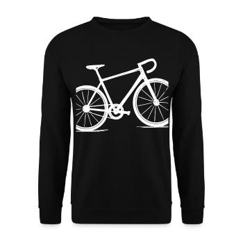 Road Bike Motivation – Bicycle & Cycling Motif - Unisex Sweatshirt - black - Front - Alina (178cm) & Michal (187cm)