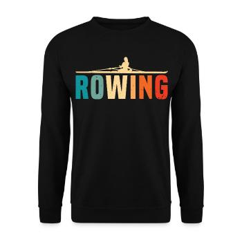 Aviron - Aviron - Rameur - Rameur - Sweat-shirt Unisexe - noir - Devant - Alina (178cm) & Michal (187cm)