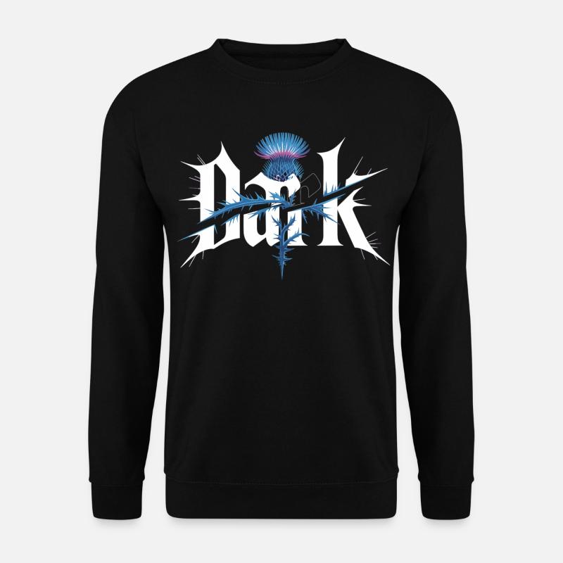 Dark Mode Distel T-Shirt für Fans - Unisex Pullover - Schwarz