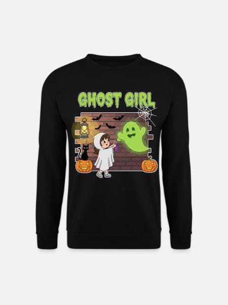 Ghost Girl Halloween - Unisex Sweatshirt - black