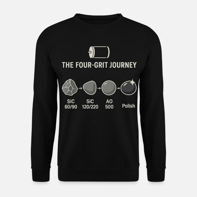 The four-step grinding process - Unisex Sweatshirt - black