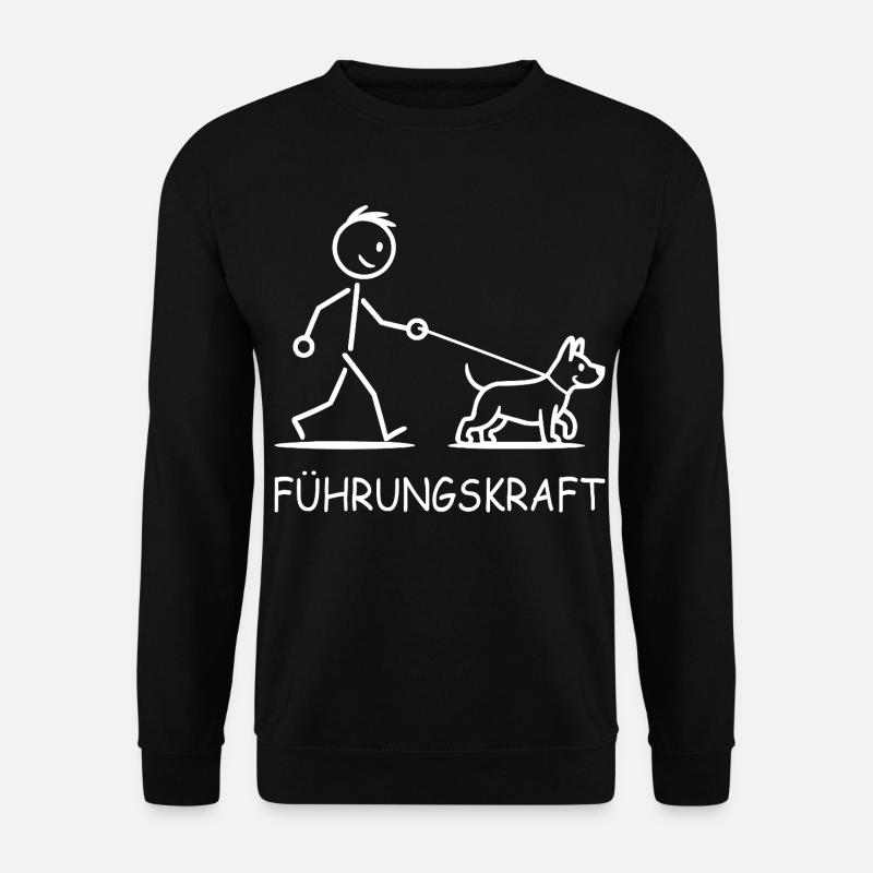 Chien de Leadership - Sweat-shirt Unisexe - noir