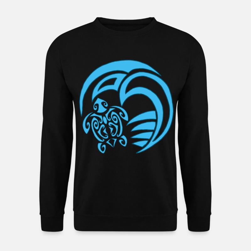 Turtle and Ocean - Unisex Sweatshirt - black