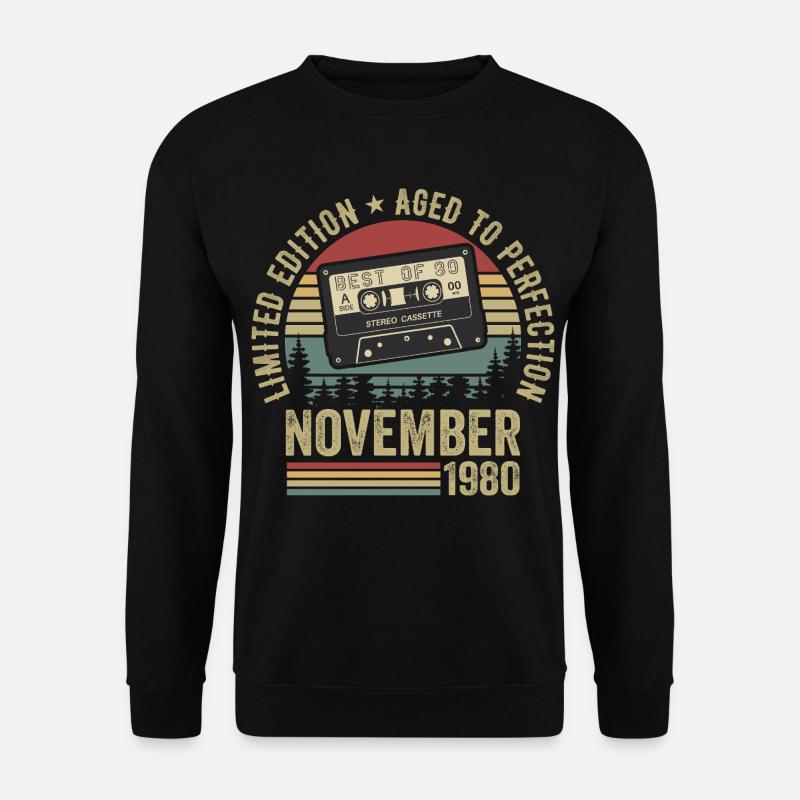 November 1980 - Unisex Pullover - Schwarz