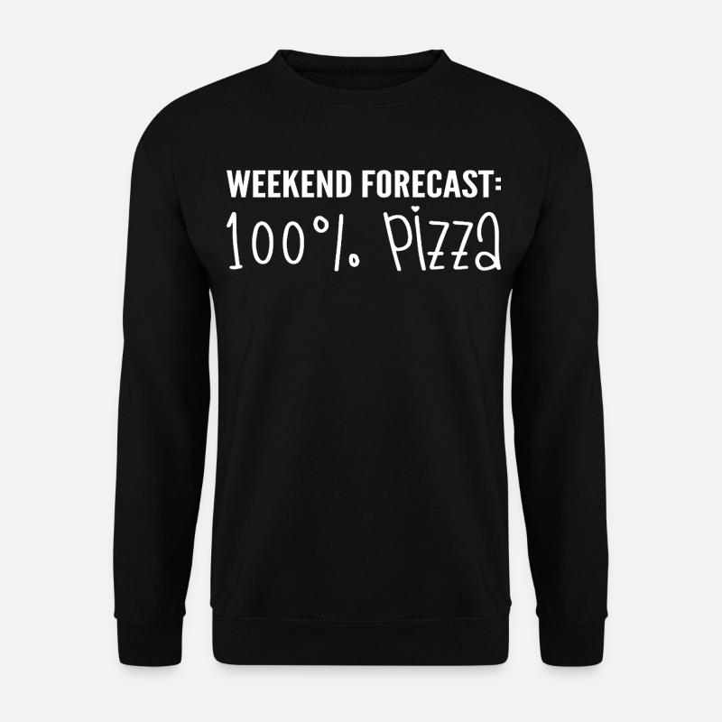 Pizza-Liebhaber - Unisex Pullover - Schwarz