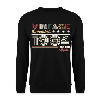 Novembre 1984 - Sweat-shirt Unisexe - noir - Devant - Alina (178cm) & Michal (187cm)