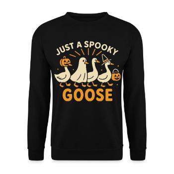 Juste une oie effrayante Halloween Costume Fun - Sweat-shirt Unisexe - noir - Devant - Alina (178cm) & Michal (187cm)