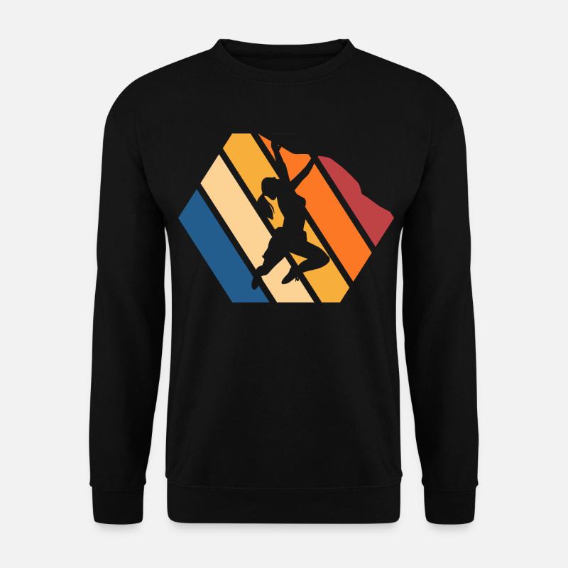 Dynamische Streetdance Silhouette - Unisex Pullover - Schwarz