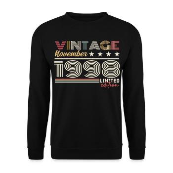 November 1998 - Unisex Sweatshirt - black - Front - Alina (178cm) & Michal (187cm)