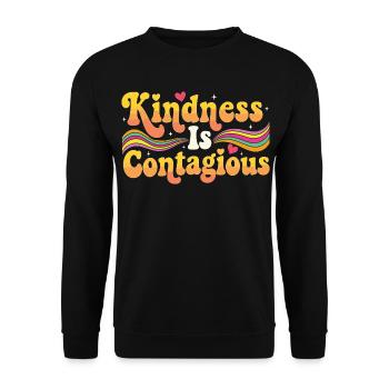 Kindness Emotional Learning Teacher SEL - Unisex Sweatshirt - black - Front - Alina (178cm) & Michal (187cm)