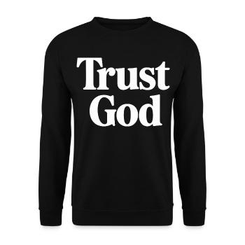 Confiance Dieu Jésus Chrétiens Foi - Sweat-shirt Unisexe - noir - Devant - Alina (178cm) & Michal (187cm)