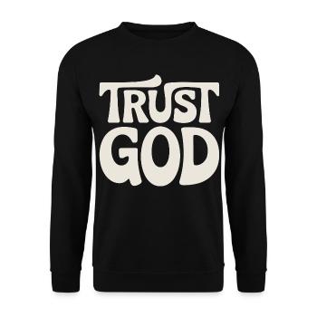 Confiance Dieu Jésus Chrétiens Foi - Sweat-shirt Unisexe - noir - Devant - Alina (178cm) & Michal (187cm)