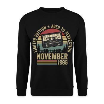 Novembre 1996 - Sweat-shirt Unisexe - noir - Devant - Alina (178cm) & Michal (187cm)