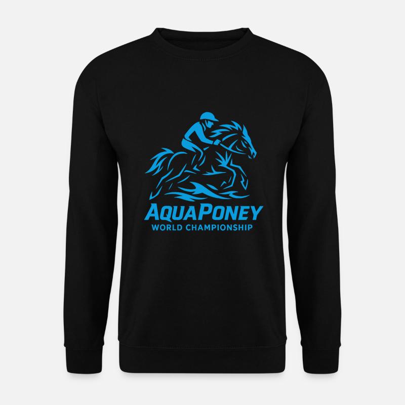 AquaPony Weltmeisterschaft - Unisex Pullover - Schwarz