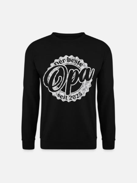 Der Beste Opa seit 2025 - Unisex Pullover - Schwarz