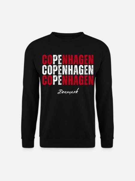 Copenhagen Denmark, memory of Copenhagen - Unisex Sweatshirt - black